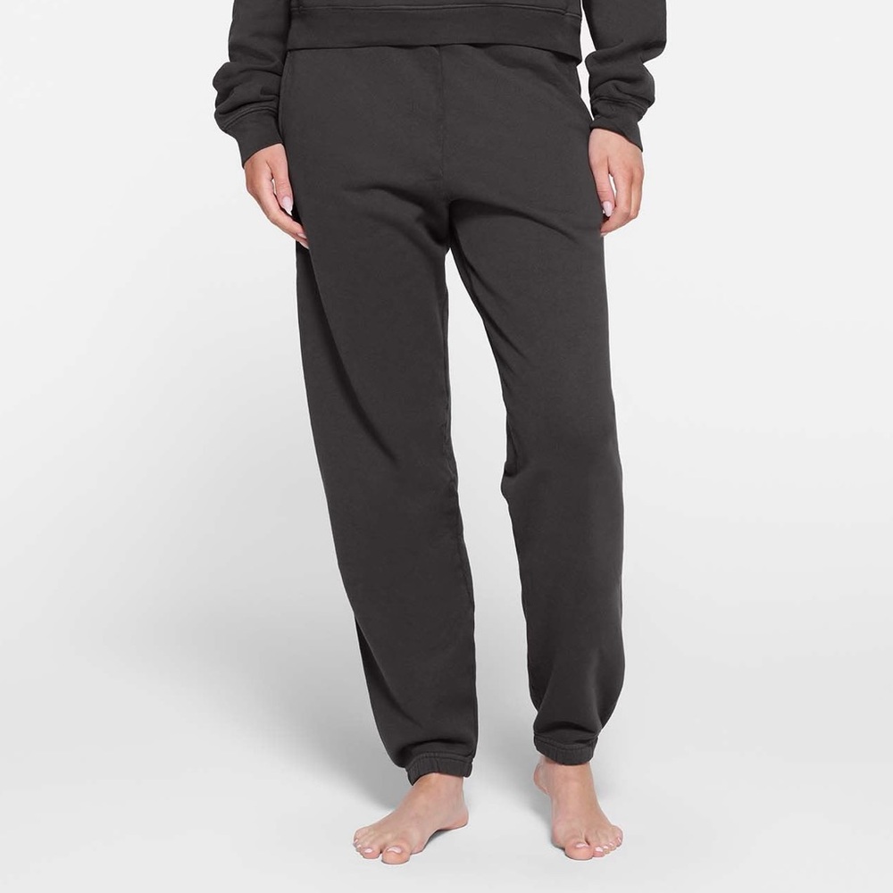 Skims French Terry Jogger Ash Sz M Cotton Gray Stretch Sweatpants